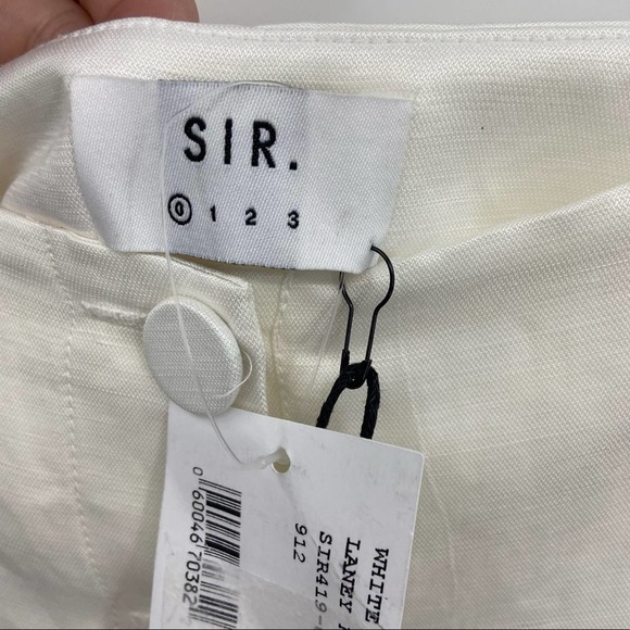 Sir. The Label Laney Linen High-waist Button Front Mini Shorts Size XS - Picture 10 of 16